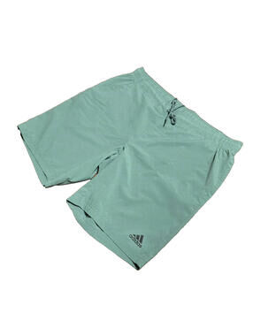 Adidas Golf Shorts Men Large Green Perforated Ripstop Drawstring Activewear L